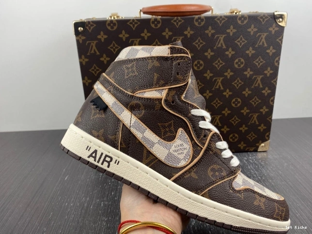 1st Kicks Shoes Jordan OFF-WHITE Air 1 x LV 0710